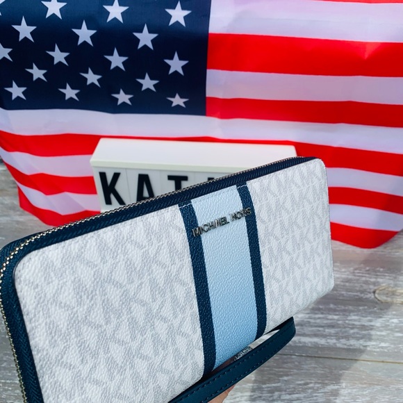 NWOT OMBRE MICHAEL KORS FULL ZIP WALLET HTF - Picture 5 of 12